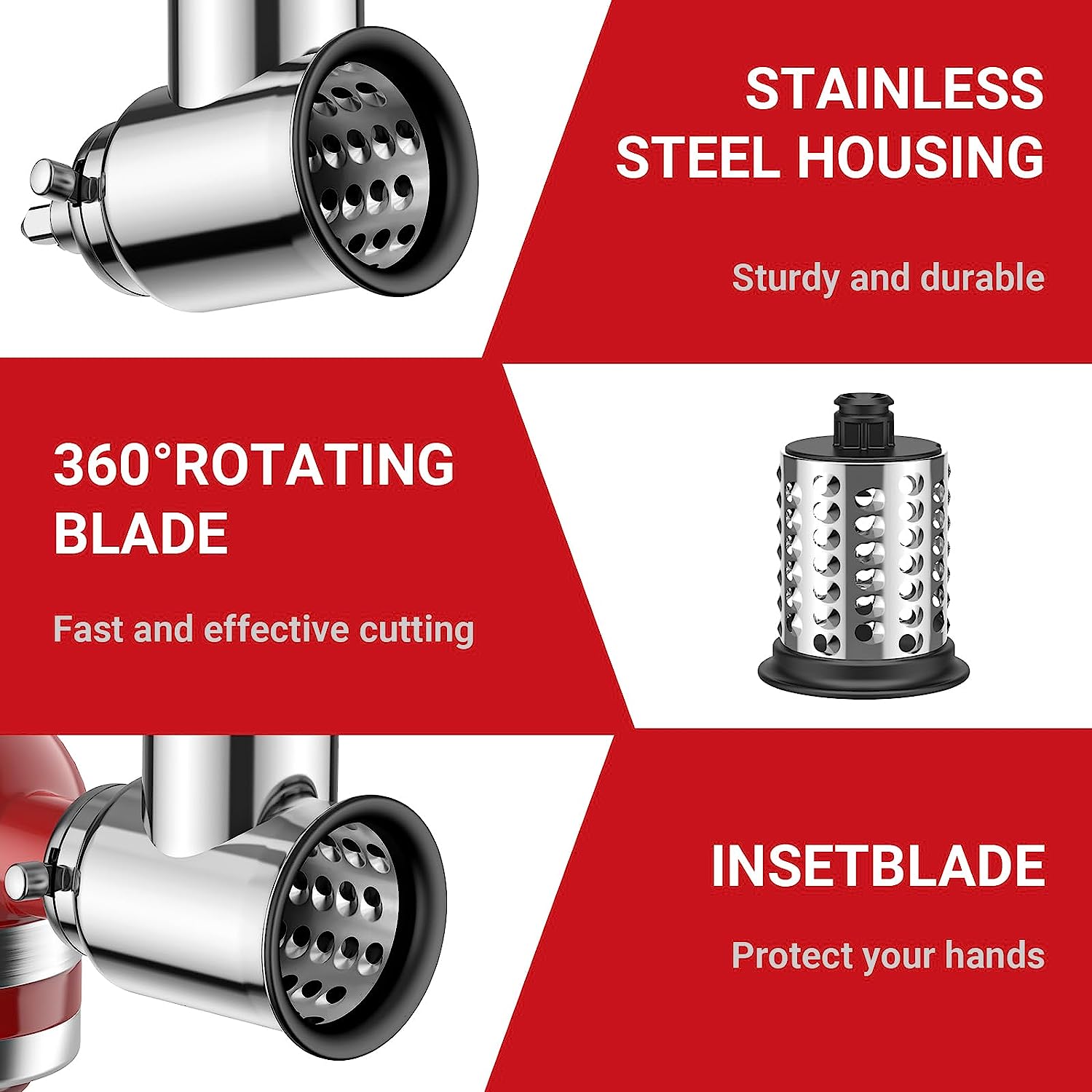 อุปกรณ์เสริมเครื่องสไลด์/หั่นแ - Meat Grinder Attachment บทวิจารณ์และราคา